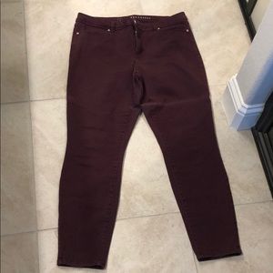 Lauren Conrad Maroon Jegging